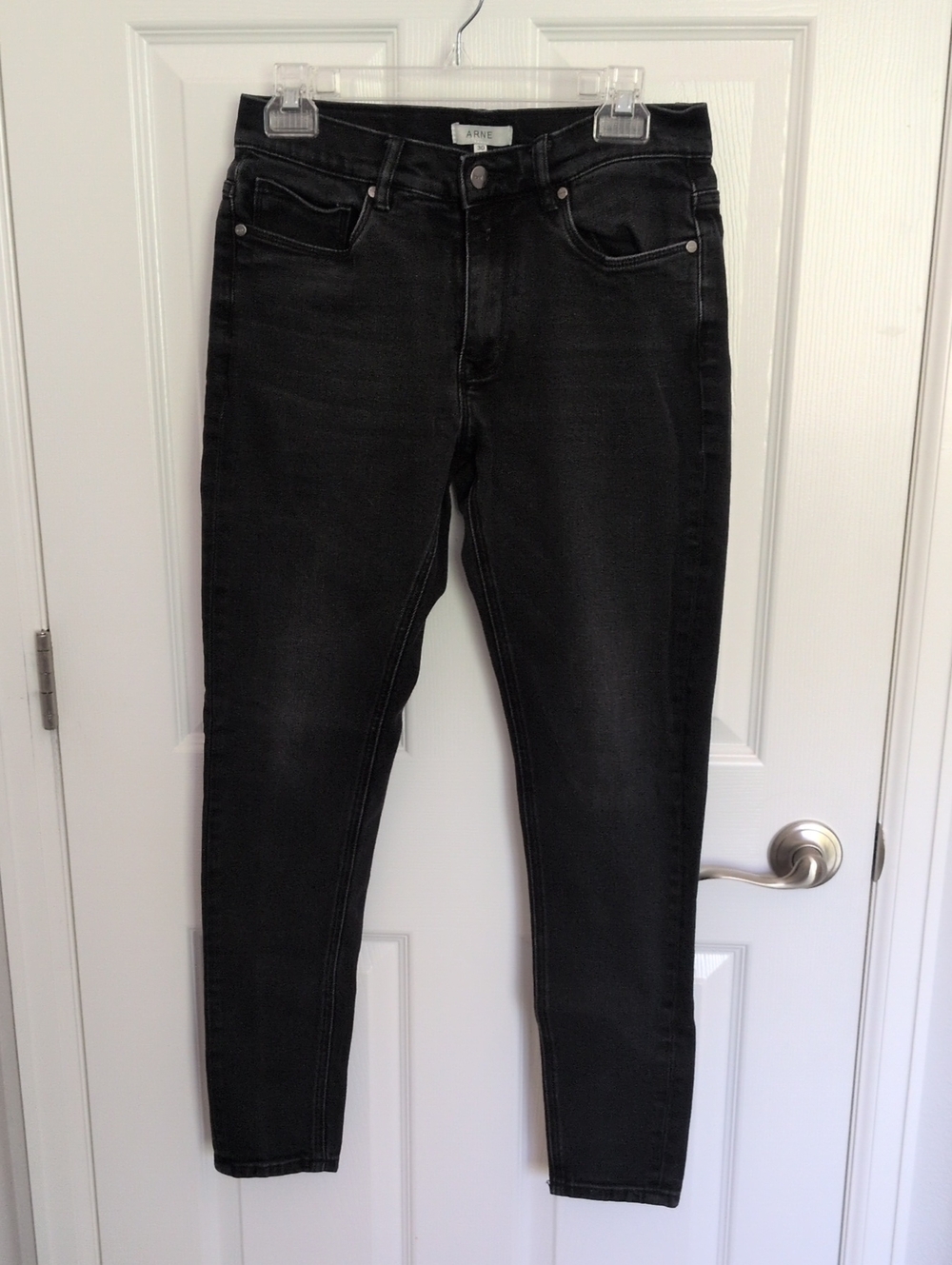 ARNE Black Washed Skinny Jeans - 30